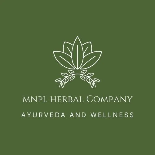 Ivory and Green Minimal Ayurveda Brand Logo